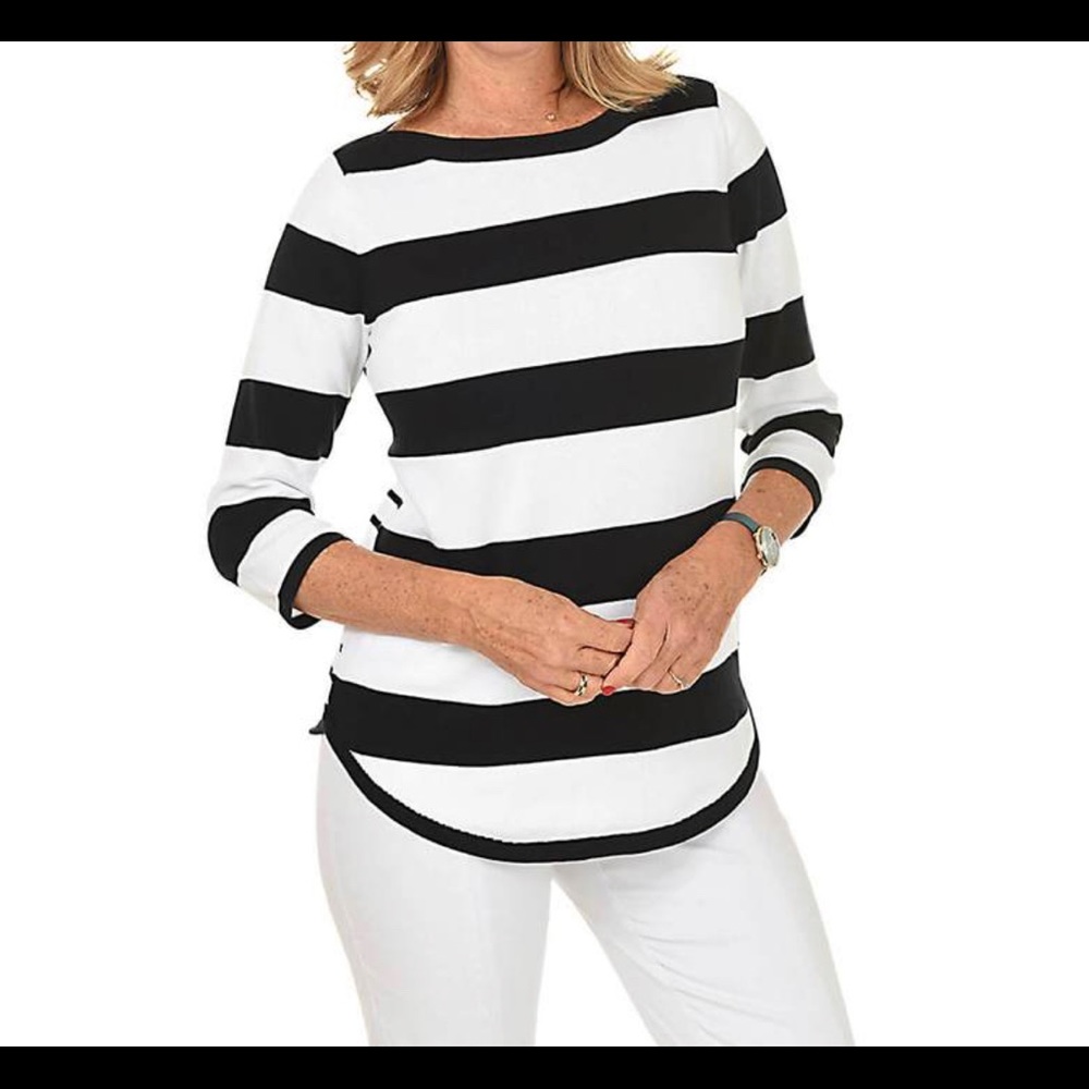 NWOT Jeanne Pierre Stripped Sweater